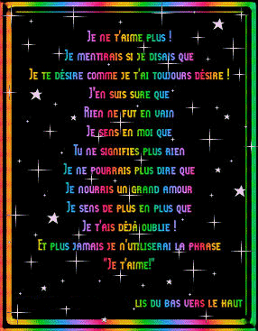 lis du bas vers le haut